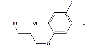 methyl[3-(2,4,5-trichlorophenoxy)propyl]amine Structure