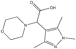 morpholin-4-yl(1,3,5-trimethyl-1H-pyrazol-4-yl)acetic acid 구조식 이미지