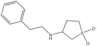 N-(1,1-dioxidotetrahydrothien-3-yl)-N-(2-phenylethyl)amine 구조식 이미지