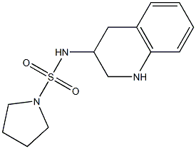 N-(1,2,3,4-tetrahydroquinolin-3-yl)pyrrolidine-1-sulfonamide 구조식 이미지