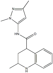 N-(1,3-dimethyl-1H-pyrazol-5-yl)-2-methyl-1,2,3,4-tetrahydroquinoline-4-carboxamide Structure