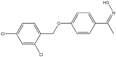 N-(1-{4-[(2,4-dichlorophenyl)methoxy]phenyl}ethylidene)hydroxylamine Structure