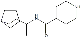 N-(1-{bicyclo[2.2.1]heptan-2-yl}ethyl)piperidine-4-carboxamide 구조식 이미지