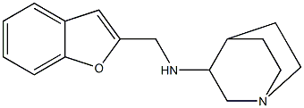 N-(1-benzofuran-2-ylmethyl)-1-azabicyclo[2.2.2]octan-3-amine 구조식 이미지