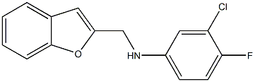 N-(1-benzofuran-2-ylmethyl)-3-chloro-4-fluoroaniline Structure