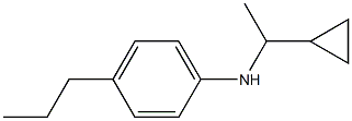 N-(1-cyclopropylethyl)-4-propylaniline Structure