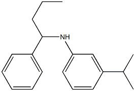 N-(1-phenylbutyl)-3-(propan-2-yl)aniline 구조식 이미지