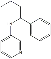 N-(1-phenylbutyl)pyridin-3-amine 구조식 이미지