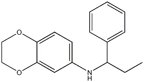 N-(1-phenylpropyl)-2,3-dihydro-1,4-benzodioxin-6-amine Structure