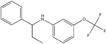 N-(1-phenylpropyl)-3-(trifluoromethoxy)aniline Structure