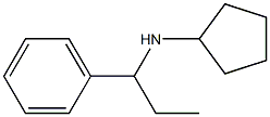 N-(1-phenylpropyl)cyclopentanamine Structure