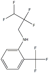 N-(2,2,3,3-tetrafluoropropyl)-2-(trifluoromethyl)aniline 구조식 이미지