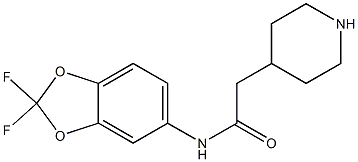 N-(2,2-difluoro-1,3-benzodioxol-5-yl)-2-piperidin-4-ylacetamide Structure