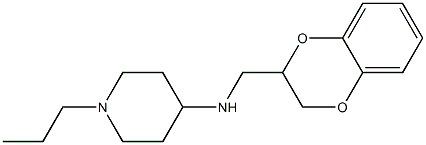 N-(2,3-dihydro-1,4-benzodioxin-2-ylmethyl)-1-propylpiperidin-4-amine 구조식 이미지