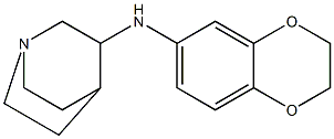 N-(2,3-dihydro-1,4-benzodioxin-6-yl)-1-azabicyclo[2.2.2]octan-3-amine 구조식 이미지