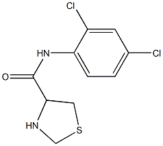 N-(2,4-dichlorophenyl)-1,3-thiazolidine-4-carboxamide 구조식 이미지