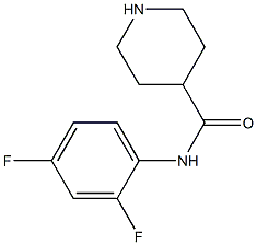 N-(2,4-difluorophenyl)piperidine-4-carboxamide 구조식 이미지