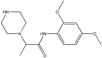 N-(2,4-dimethoxyphenyl)-2-(piperazin-1-yl)propanamide 구조식 이미지