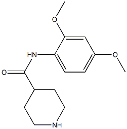 N-(2,4-dimethoxyphenyl)piperidine-4-carboxamide 구조식 이미지