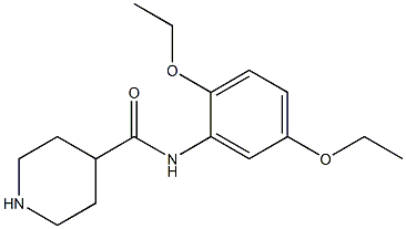 N-(2,5-diethoxyphenyl)piperidine-4-carboxamide 구조식 이미지