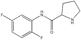 N-(2,5-difluorophenyl)pyrrolidine-2-carboxamide 구조식 이미지