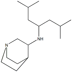 N-(2,6-dimethylheptan-4-yl)-1-azabicyclo[2.2.2]octan-3-amine 구조식 이미지