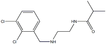 N-(2-{[(2,3-dichlorophenyl)methyl]amino}ethyl)-2-methylpropanamide 구조식 이미지