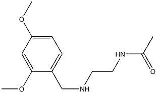 N-(2-{[(2,4-dimethoxyphenyl)methyl]amino}ethyl)acetamide 구조식 이미지