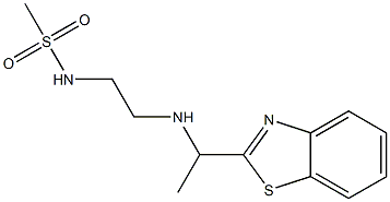 N-(2-{[1-(1,3-benzothiazol-2-yl)ethyl]amino}ethyl)methanesulfonamide 구조식 이미지