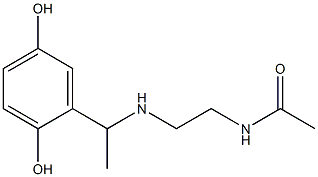N-(2-{[1-(2,5-dihydroxyphenyl)ethyl]amino}ethyl)acetamide 구조식 이미지