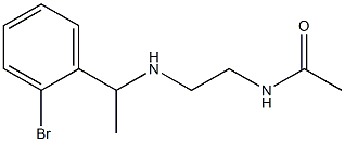 N-(2-{[1-(2-bromophenyl)ethyl]amino}ethyl)acetamide Structure