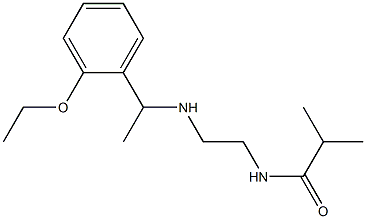 N-(2-{[1-(2-ethoxyphenyl)ethyl]amino}ethyl)-2-methylpropanamide 구조식 이미지