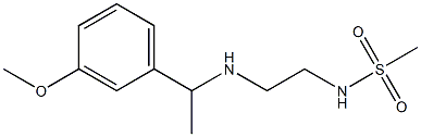 N-(2-{[1-(3-methoxyphenyl)ethyl]amino}ethyl)methanesulfonamide Structure