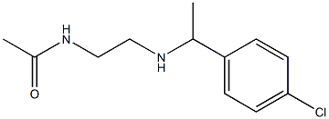 N-(2-{[1-(4-chlorophenyl)ethyl]amino}ethyl)acetamide 구조식 이미지