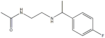 N-(2-{[1-(4-fluorophenyl)ethyl]amino}ethyl)acetamide 구조식 이미지