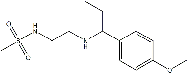 N-(2-{[1-(4-methoxyphenyl)propyl]amino}ethyl)methanesulfonamide Structure