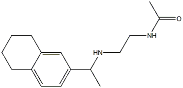 N-(2-{[1-(5,6,7,8-tetrahydronaphthalen-2-yl)ethyl]amino}ethyl)acetamide Structure