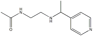 N-(2-{[1-(pyridin-4-yl)ethyl]amino}ethyl)acetamide Structure