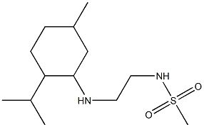 N-(2-{[5-methyl-2-(propan-2-yl)cyclohexyl]amino}ethyl)methanesulfonamide Structure