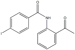 N-(2-acetylphenyl)-4-iodobenzamide 구조식 이미지