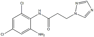 N-(2-amino-4,6-dichlorophenyl)-3-(1H-1,2,4-triazol-1-yl)propanamide Structure