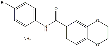 N-(2-amino-4-bromophenyl)-2,3-dihydro-1,4-benzodioxine-6-carboxamide 구조식 이미지