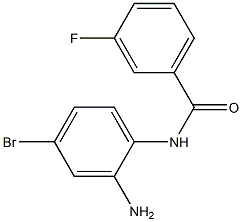 N-(2-amino-4-bromophenyl)-3-fluorobenzamide 구조식 이미지