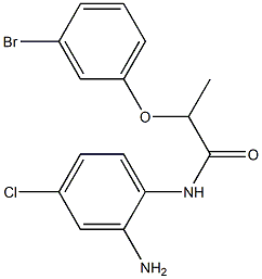 N-(2-amino-4-chlorophenyl)-2-(3-bromophenoxy)propanamide 구조식 이미지