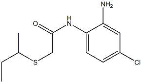 N-(2-amino-4-chlorophenyl)-2-(butan-2-ylsulfanyl)acetamide Structure