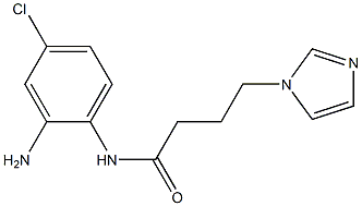 N-(2-amino-4-chlorophenyl)-4-(1H-imidazol-1-yl)butanamide 구조식 이미지