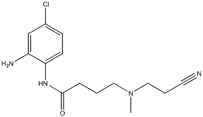N-(2-amino-4-chlorophenyl)-4-[(2-cyanoethyl)(methyl)amino]butanamide 구조식 이미지