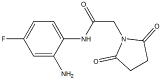 N-(2-amino-4-fluorophenyl)-2-(2,5-dioxopyrrolidin-1-yl)acetamide 구조식 이미지