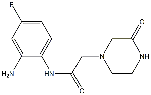 N-(2-amino-4-fluorophenyl)-2-(3-oxopiperazin-1-yl)acetamide Structure