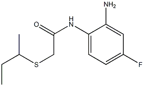 N-(2-amino-4-fluorophenyl)-2-(butan-2-ylsulfanyl)acetamide Structure